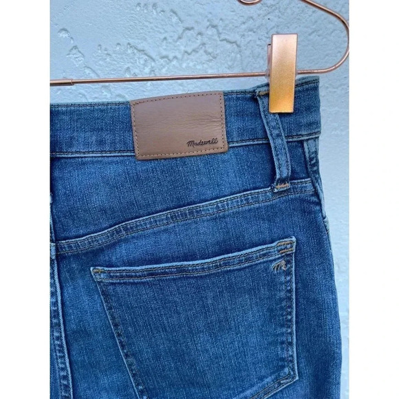 Madewell Womens Flat Front Mid Rise Stovepipe Jeans Denim Blue Sz 27 - Picture 4 of 12